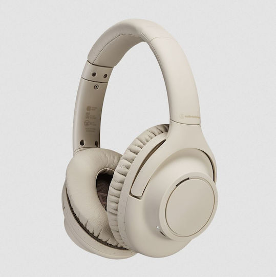 Audio Technica ATH-S300BT Wireless / Wired Over Ear Headphones with 90 hours of Operation and Quick Charge White