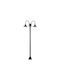 Lido Outdoor Floor Lamp Post for Exterior Space IP43 Black