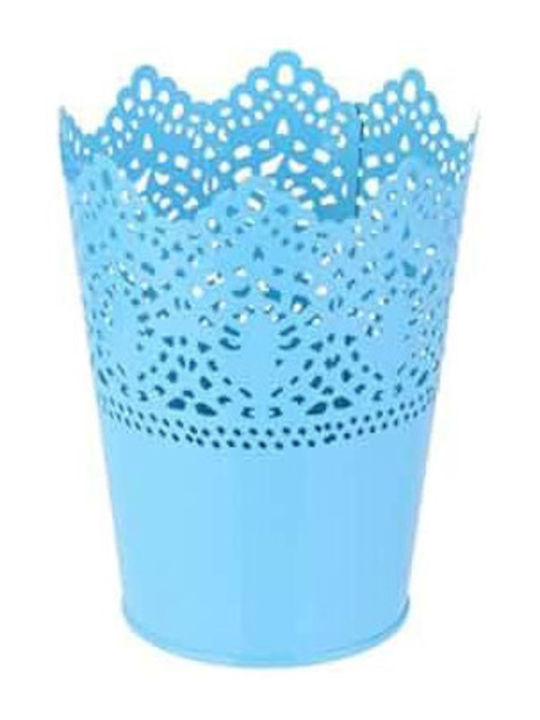 TnS Ghiveci Plastic Albastru deschis 14x14εκ.