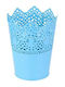TnS Ghiveci Plastic Albastru deschis 14x14εκ.