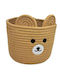 Koopman Children's Storage Basket made of Fabric Brown 20.5x20.5x20.5cm 1pcs