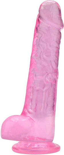 Loving Joy Realistic Dildo with Scrotum Pink 20cm