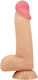 Pretty Love Sliding Skin Ρεαλιστικό Dildo με Βεντούζα Flesh 20.6cm