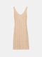 Rock Club Women's Mini Dress Beachwear Beige