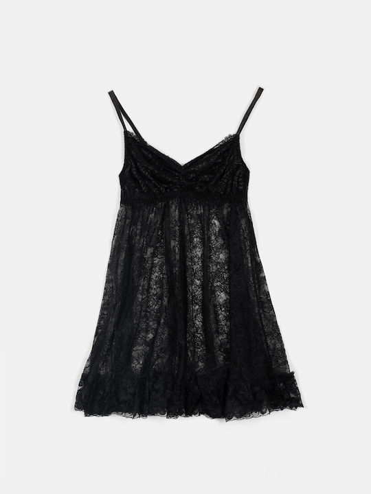 Sexy Lace Babydoll Black