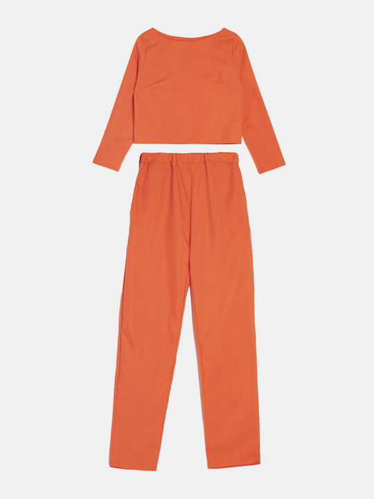 Women's Cotton Orange Set