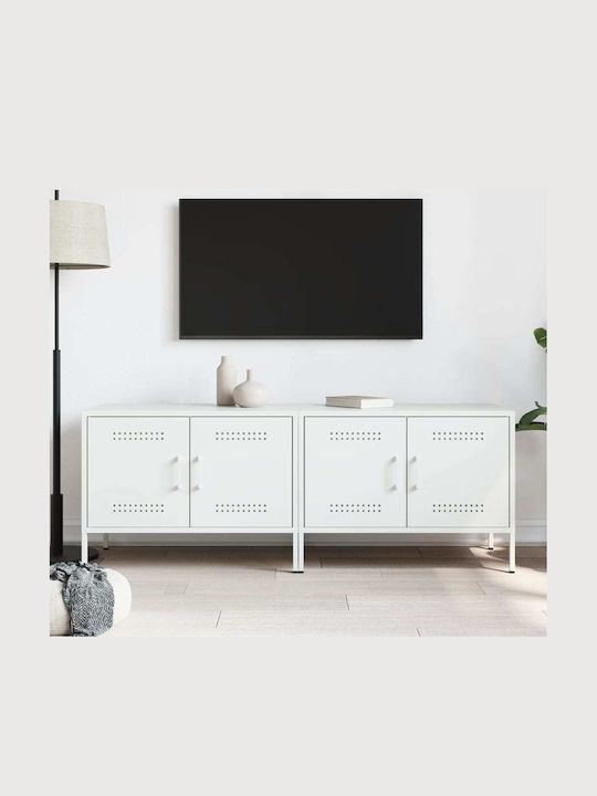 Stand TV Metalic Alb L68xA39xÎ50.5cm
