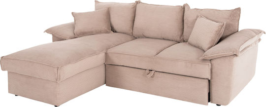 Aldo Γωνιακός Καναπές Κρεβάτι 256x159x87εκ.