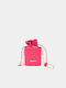 Cube Quilted Chain Bag Fuchsia Fuchsia