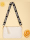 Weiße gesteppte Tasche