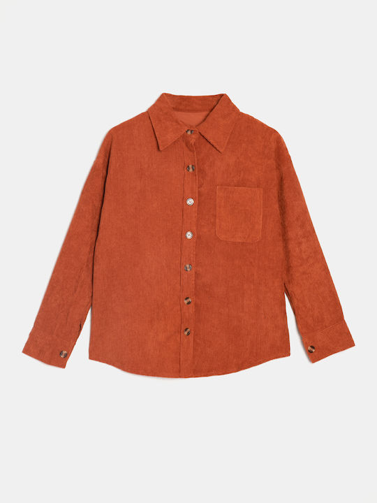 Orange Tweed Shirt