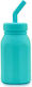 Melii Kids Water Bottle Silicone with Straw