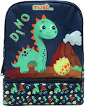 Must Yummy Isothermal Food Case 7lt Blue Dinosaurs L22 x W16 x H28cm