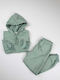 Green Hoodie Tracksuit Set