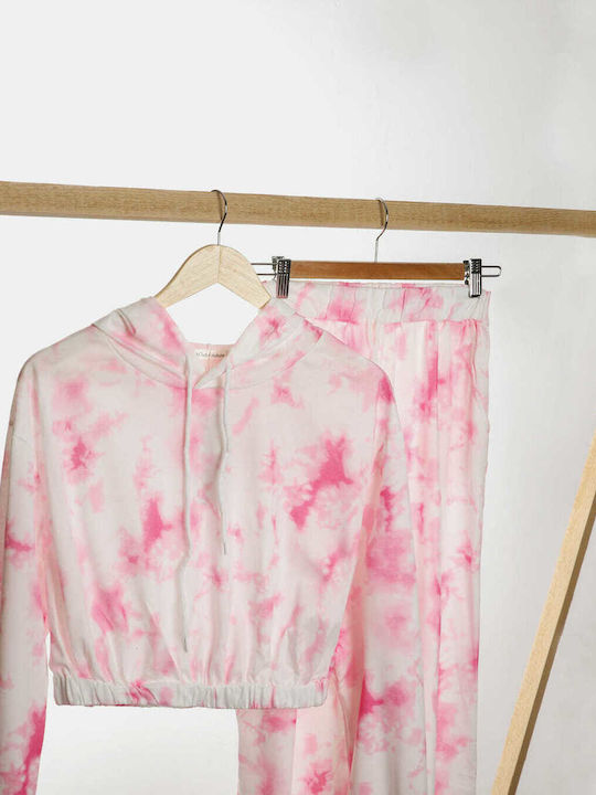 Σετ Φόρμες Tie Dye Ροζ