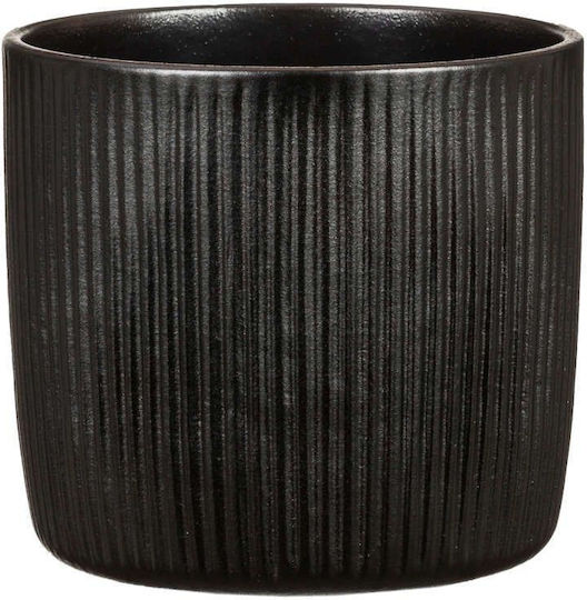 Scheurich Ebano 909/18 Plant Pot Ceramic Black
