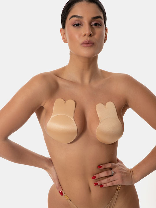 Selbstklebende Silikon-Cup Push-up Beige