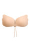 Beige Spitze Push-Up-BH zum Aufkleben