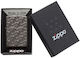 Zippo Armor Geometric Windproof Flame Lighter In Gray Colour