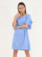 Mini Ruffle Dress Light Blue