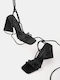 Women's Sandals with Chunky Heel Black