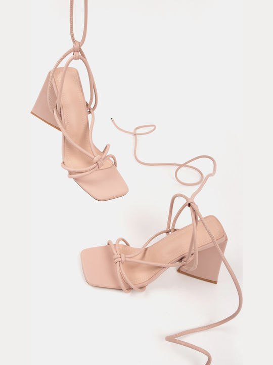Women's Thick Heel Sandals Beige Beige