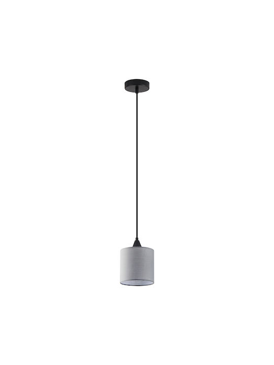 Home Lighting Pendant Light Single-Light Bell for Socket E27 Gray