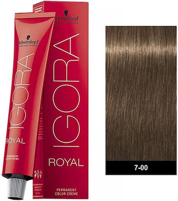 Schwarzkopf Igora Royal Hair Dye 7-00 Intense Medium Blonde 60ml