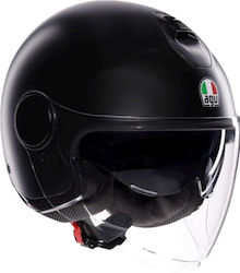 AGV Eteres Solid Matt Black Κράνος Μηχανής Jet ECE 22.06 1350gr