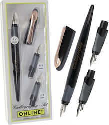 Online Set Calligraphy Pen with Black Ink