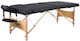 Mobiak Wooden Folding Black Massage and Physiotherapy Bed 185x70cm