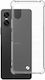 Spacecase Anti-shock Back Cover Σιλικόνης 1mm με Λουράκι Διάφανο (Xperia 10 VI)