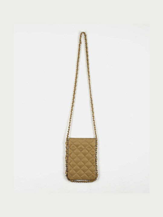 Quilted Crossbody Bag Beige