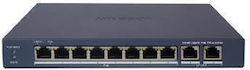 Hikvision DS-3E1510P-EI/M(O-STD) Managed L2 PoE+ Switch με 10 Θύρες Gigabit (1Gbps) Ethernet