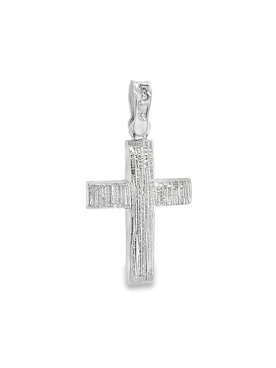 Xryseio Women's White Gold Cross 14K