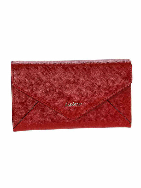 Large Leather Women's Wallet Classic with RFID Red