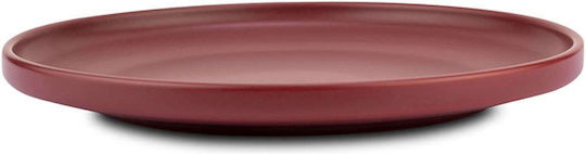 Nava Soho Teller Untiefe Keramik Rot mit Durchmesser 27cm
