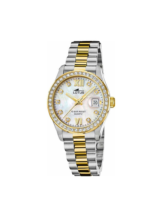 Lotus Watches Women's Watch with Gold Metal Bracelet