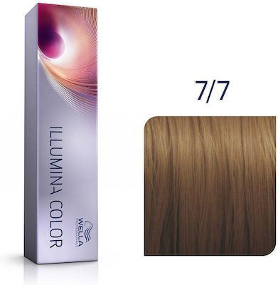 Wella Illumina Color Vopsea de Păr 7/7 Blond mediu de cafea 60ml