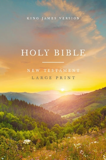 Kjv Large Print Outreach New Testament Bible Scenic Comfort Print