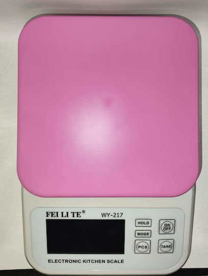 Digital Kitchen Scale Up To 5kg Pink