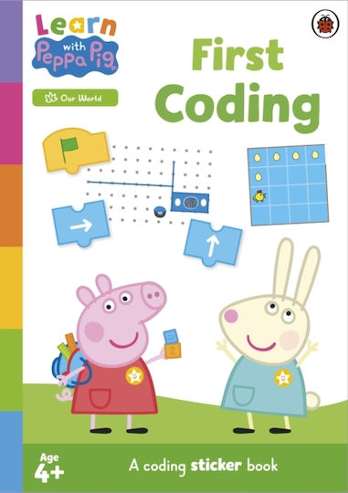 Learn With Peppa First Coding Sticker Book Children's Uk