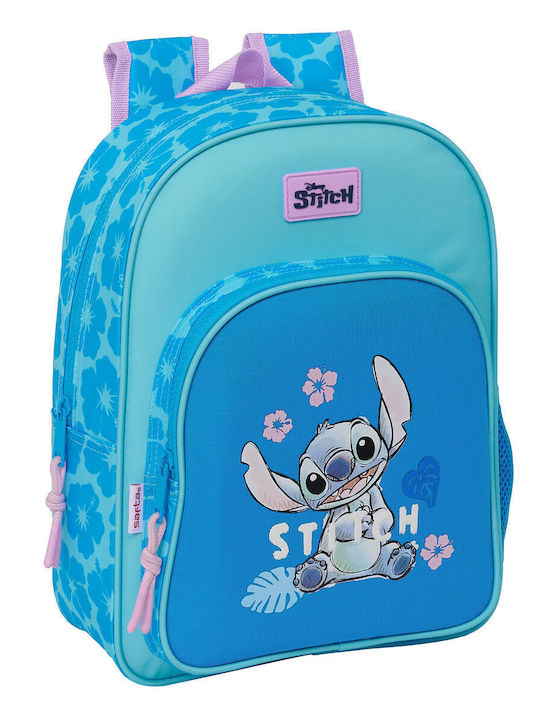 Safta School Bag Backpack Elementary, Elementary Blue with Water bottle holder