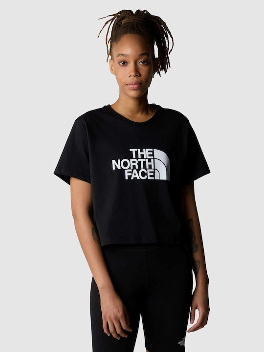 The North Face Γυναικείο Αθλητικό Crop T-shirt Μαύρο
