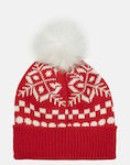 Vero Moda Pom Pom Beanie Beanie with Rib Knit C...