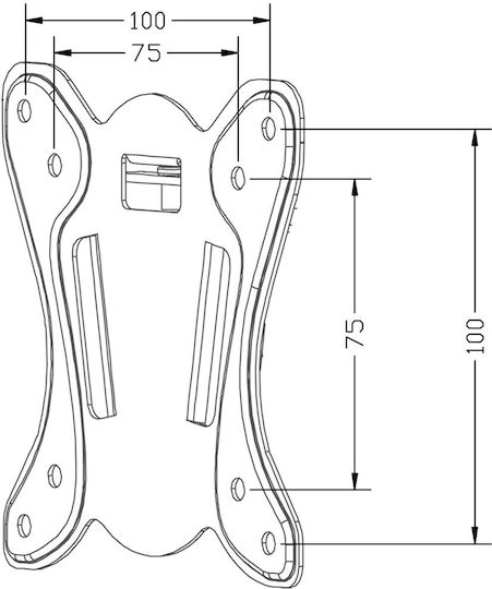 Maclean Energy MC-715A Wall TV Mount up to 100" and 25kg Black
