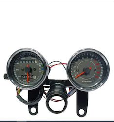 Double Silver Speedometer