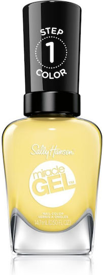 Sally Hansen Miracle Gel Glänzendes Nagellack Lang anhaltende Politur Gelbes 14.7ml