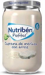 Nutriben Babykost-Glas Suprema Hake and Rice für 6m+ 235gr