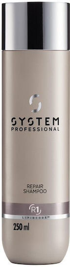 System Professional Fibra Repair R1 Sampon de Par Reconstrucție/Hrană și Netezire pentru Toate Tipurile de Păr 250ml